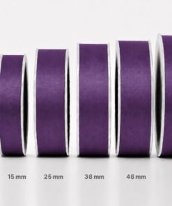 Aubergine Plain Satin Ribbon