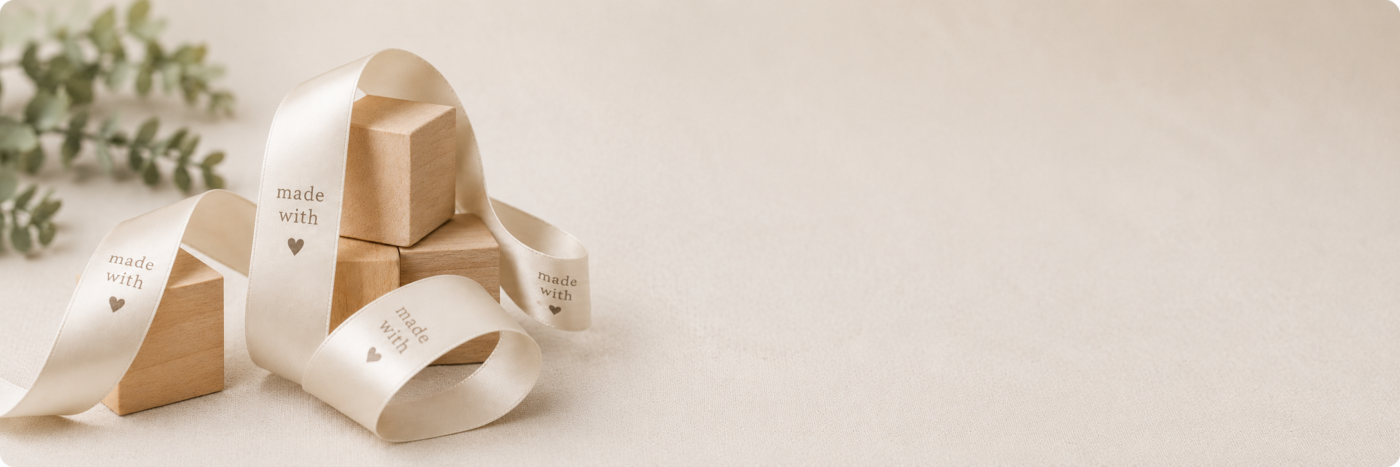personalised printed ribbon category tile